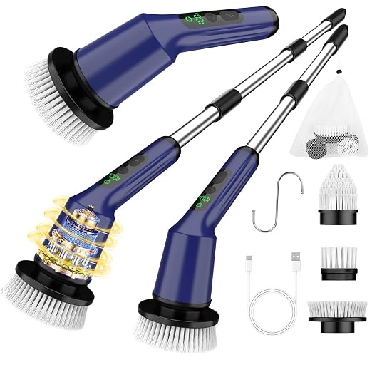 Electric Spin Scrubber for Bathroom, Shower Scrubber by CTMAST