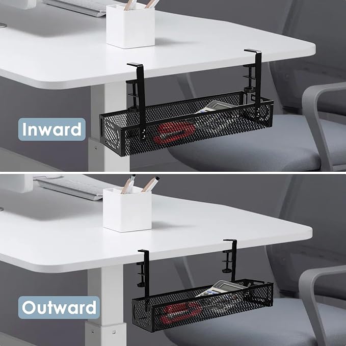 Cable Management Under Desk, Under Desk Cable Management Tray | No Drill Cable - Image 7