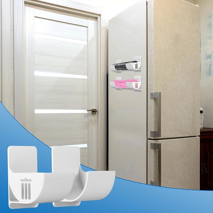 PEUTIER 2.5 Inch Small Trash Bag Holder, Wall Mount Kitchen Organizer - Image 4