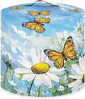 Daisy Butterfly Dust Cover Instant Pot and Extra Accessories Dust Proof Easy to Clean Pressure Cooker Cover Electric Appliance Cover Air Fryer Accessories with Storage Pocket Size L