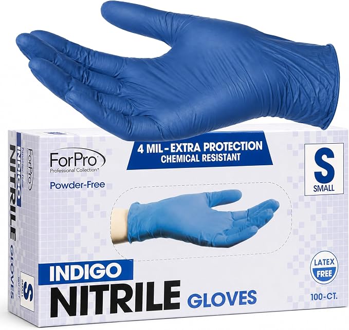 ForPro Disposable Nitrile Gloves, Chemical Resistant, Powder-Free, Latex-Free - Image 2