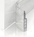 Door Draft Stopper, Transparent by Suptikes