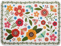 Colorful Boho Floral Dish Drying Mat 18x24 Inch Dishes Dry Pad Drainer Rack by Giwawa