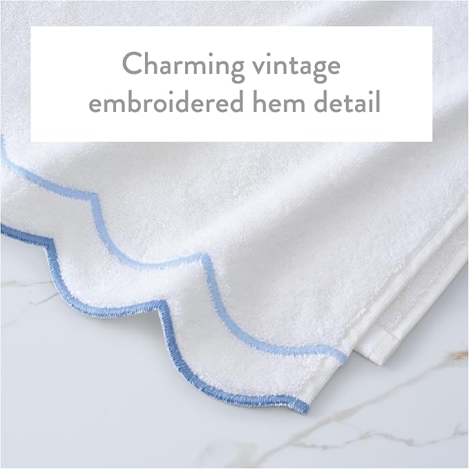 Peri Home 2 Piece Cotton Bath Towel Set, Embroidered - Image 3