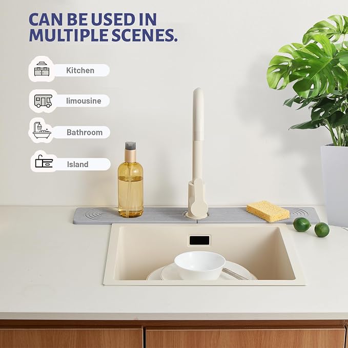 Fast Drying Stone Faucet Mat for Kitchen Sink - Image 7