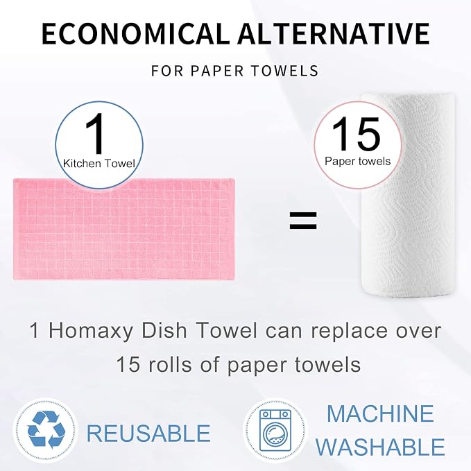 Homaxy Kitchen Towels and Dishcloths Set - Image 7