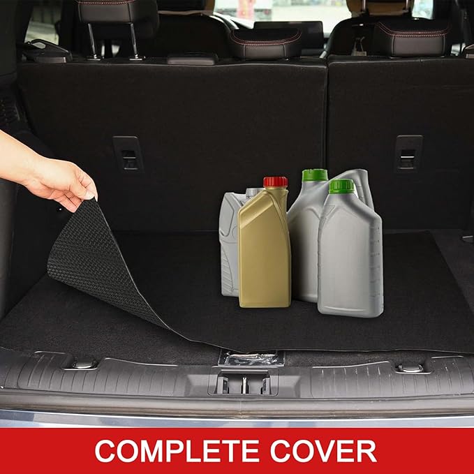 Golener Oil Spill Mat - 59”x72” Garage Floor Mat for Under Car, Absorbent Oil Mat, Rubber Floor Mats, Waterproof, Contain Liquid, Protect Garage Surface from Spills, Reusable, Washable, Durable, Black
