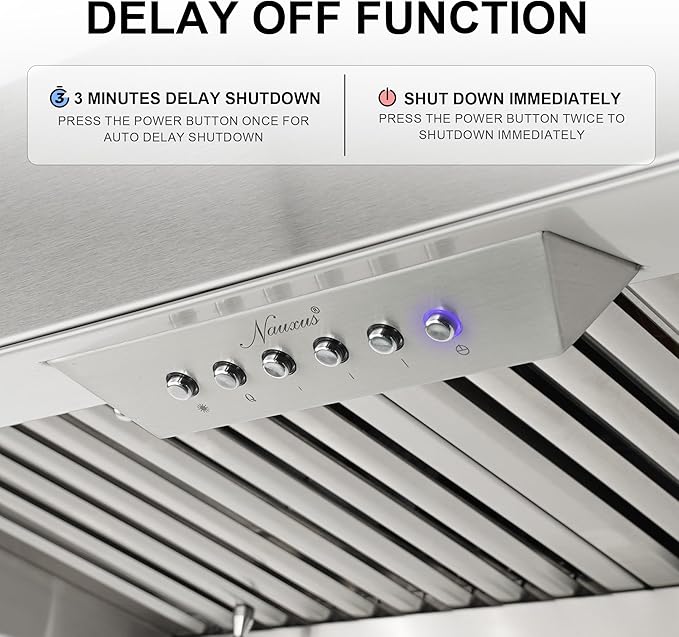 Akicon Range Hood Insert with Heater Sensor, 60 Inch 1200 CFM Bulit-in Vent Hood Insert with 4 Speeds, Ultra-Quiet Ducted Stove Hood 3CCT LED Lights and Dishwasher Safe Filters