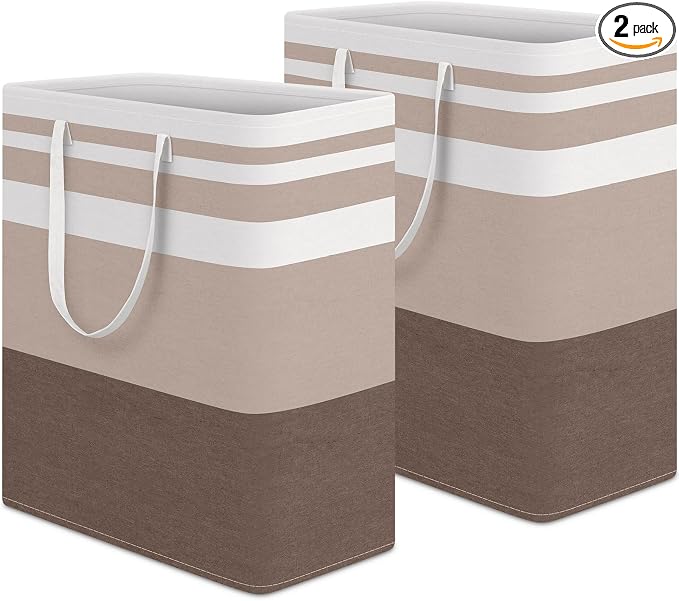 HomeHacks 2 Pack Large Laundry Baskets, Laundry Hampers Bags | Waterproof by HomeHacks
