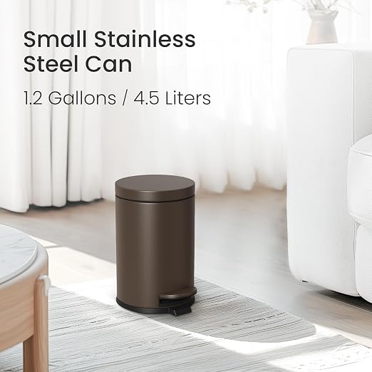 Cesun Small Round Bathroom Trash Can - Image 2