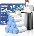 Tall Kitchen 13 Gallon Trash Bags Drawstring, 1.7 Mil, Heavy Duty, Strong by TFORING%C2%AE