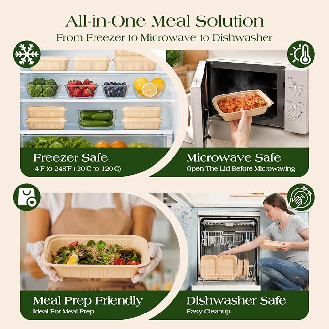100 Piece Meal Prep Containers - Image 7