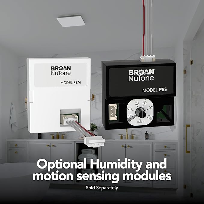 EVOLVE Premium Bathroom Exhaust Fan w/Continuous Run, 110-130-150 Selectable CFM