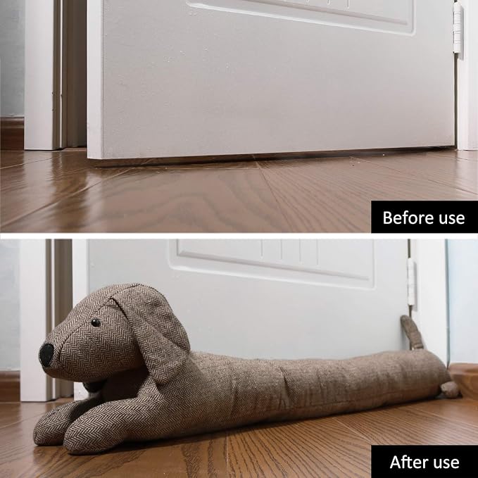 SWISSELITE 36 Inch Under Door Stopper, Decorative Door Noise Blocker, Weighted - Image 5