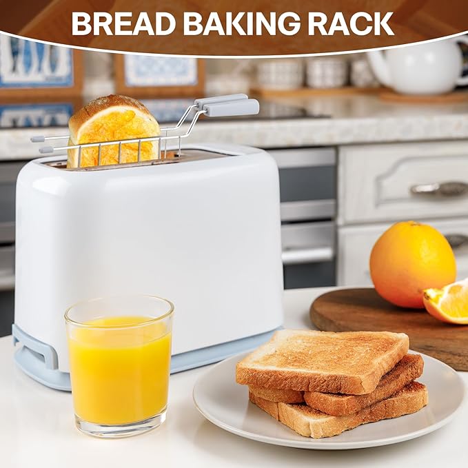 Toast Slice Holder Toaster Warming Rack Practical Stainless Steel Kitchen Tool Sandwich Cage Bread Toast Rack for Baking Home, Gray