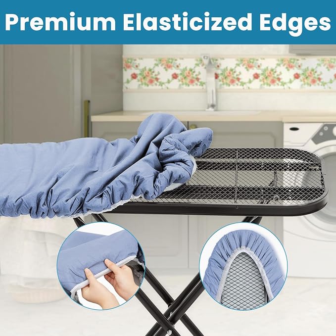 Ironing Board Covers with Padding Standard Size, RAINHOL Blue 15"x54" - Image 5