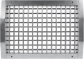 Repa Market 13" x 9" Inch Air Exhaust Grille for Round Ducts - 2 Adjustable Louvre Blades - Galvanized Air Supply Vent Cover - Side Fit Round Surface Canal Ducting from 19.68" to 35.43" Inches