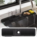 24-Inch Silicone Faucet Mat for Kitchen Sink Splash Guard, 7° Slope | 24"x5.5" by Doeklpo