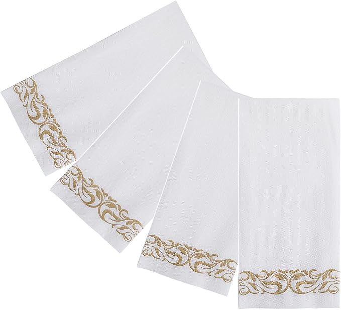 FOCUSLINE 200 Linen Feel Disposable Bathroom Napkins, Soft and Absorbent Paper - Image 7