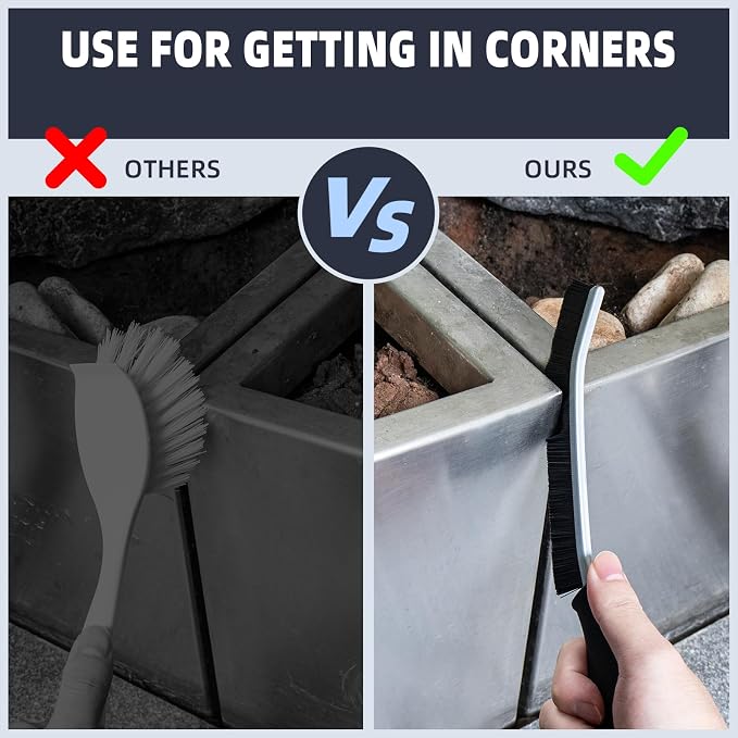 FOOGWEE Hard Bristle Crevice Cleaning Brush - Image 4