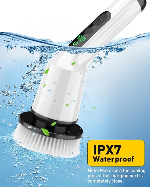 Electric Spin Scrubber for Bathroom, Shower Scrubber - Image 6