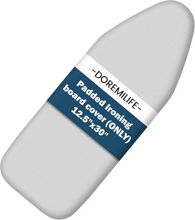 Small Ironing Board Cover and Pad 12.5”x30”, Silicone Coated Scorch Resistant by Unknown