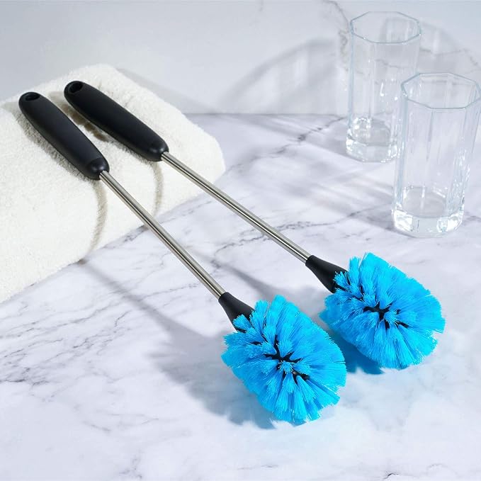 MOSOLAN Stainless Steel Water Bottle Cleaning Scrubbing Brush, 13 in | 2 Pack - Image 4