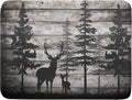 Forest Deer Dish Drying Mat Wildlife Animal Decorative Microfiber Dishes Pad by Giwawa