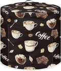 Chocolate Latte 6 Quart Pressure Cooker Dust Cover with Top Handle and Storage Pocket Kitchen Appliance Decor Air Fryer Rice Cooker Covers Machine Washable