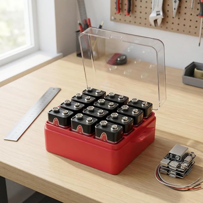 ALCYON Plastic Battery Organizer Storage Case - Image 8