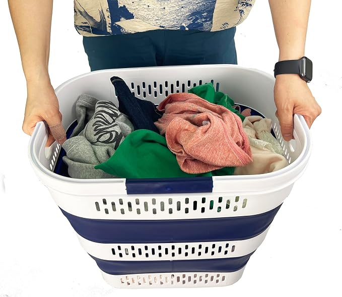 SAMMART 38L Collapsible Plastic Laundry Basket - Image 8