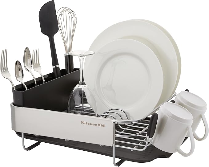 KitchenAid Compact, Space Saving Rust Resistant Dish Rack - Image 3