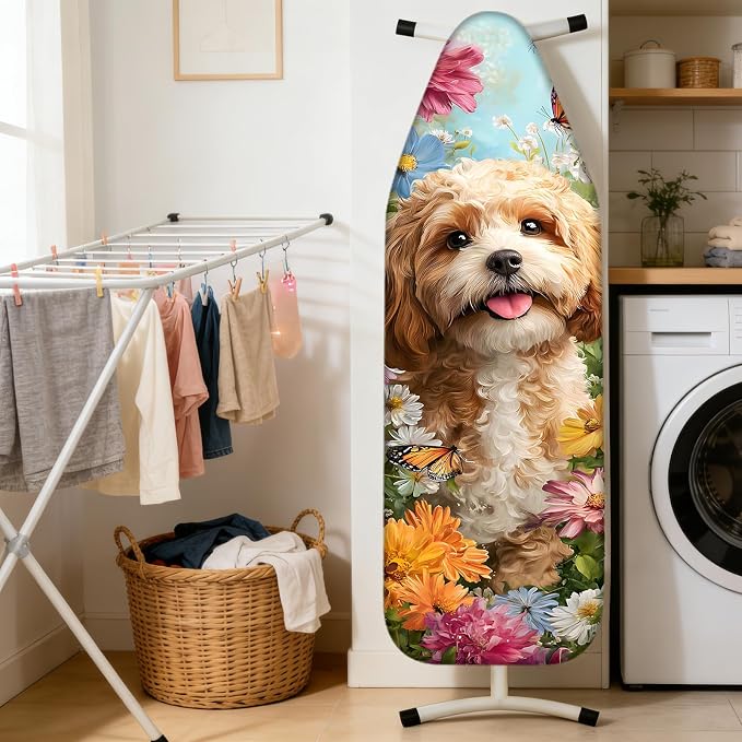 Nuxovilar Puppy Butterfly Ironing Board Cover 15x54 Needle Cotton - Image 2