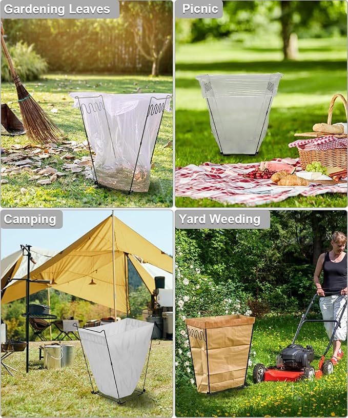 Artigarden Outdoor Garden Trash Bag Holder Frame - Image 7