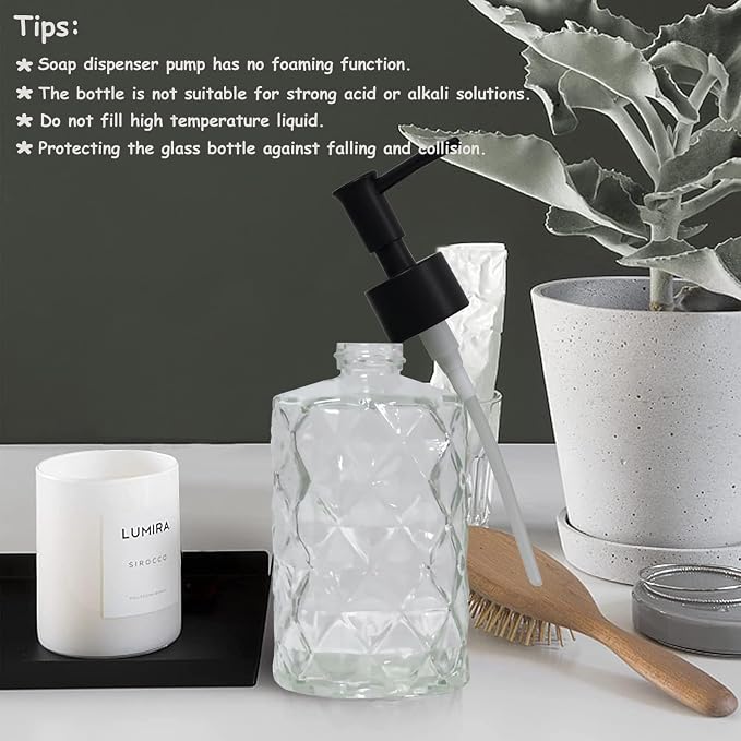 YYTSGG Crystal Clear Glass Soap Dispenser - Image 6