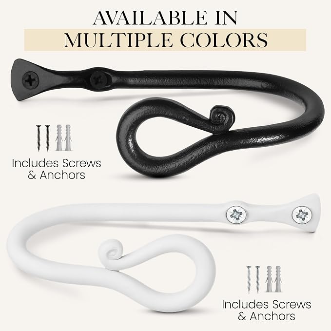 RTZEN Metal Curtain Tiebacks, Drapery Holders - Image 9