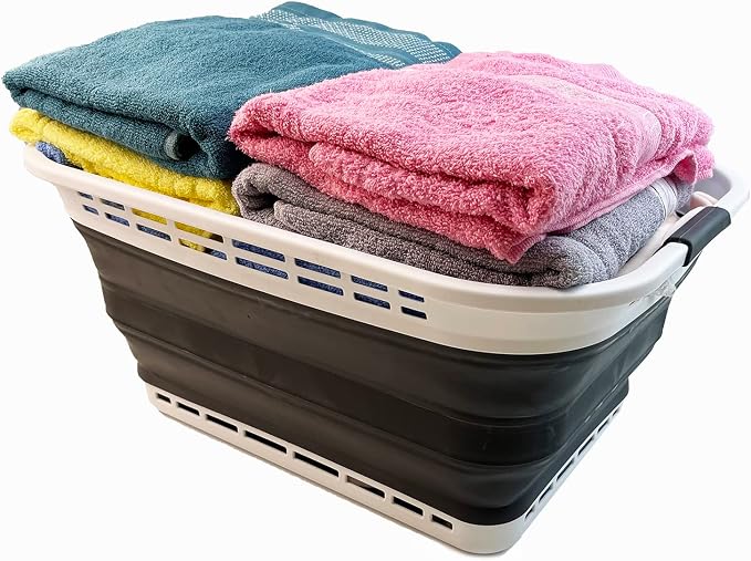 SAMMART 42L Collapsible Plastic Laundry Basket - Image 5