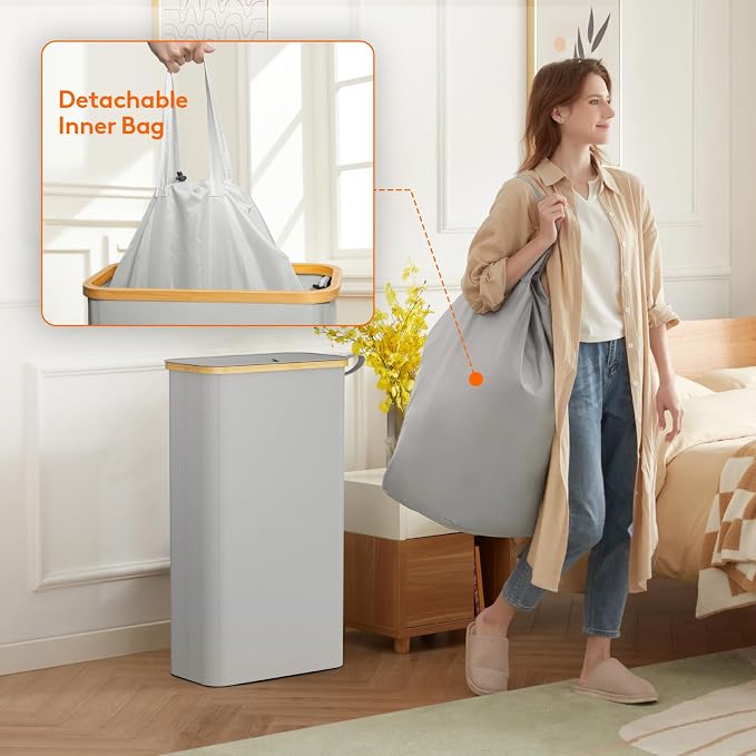 Lifewit 65L Slim Laundry Hamper - Image 4