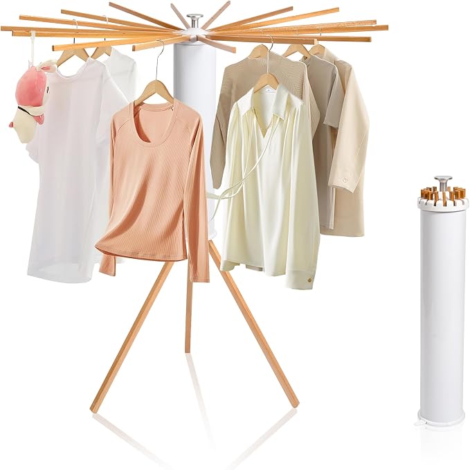 ZOFGENOW Clothes Drying Rack, Rotary Foldable Stand by ZOFGENOW