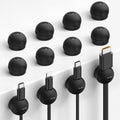 Lamicall 12 Pack Magnetic Cord Organizer, Silicone Mini Cable Clips | Desk by Lamicall