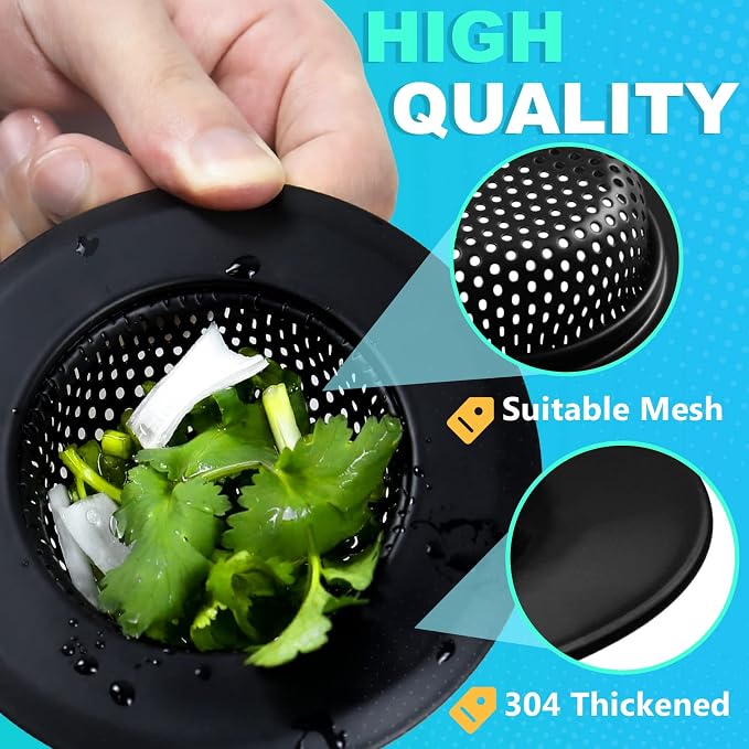 Sink Drain Strainer, Suitable for Most Sink Drains, Anti Clogging - Image 3