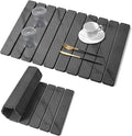 Large Stone Dish Drying Mats for Kitchen Counter, Quick Dry Collapsible Dish by Lprmnnc