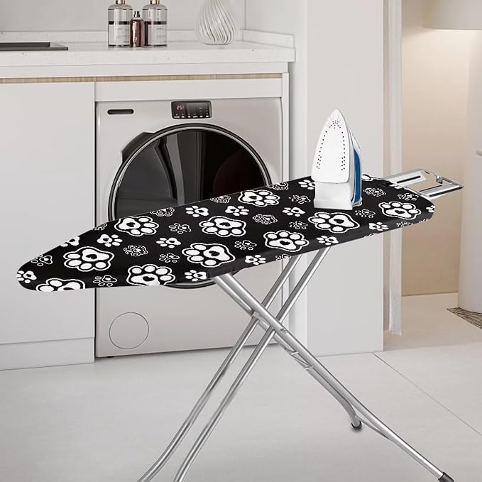 Dog Paw Prints Polyester Ironing Board Cover Hook & Loop Elastic Edge Easy to - Image 2