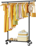 Clothes Rack for Hanging Clothes: Clothing Coat Garment Rolling Racks by HYSEYY