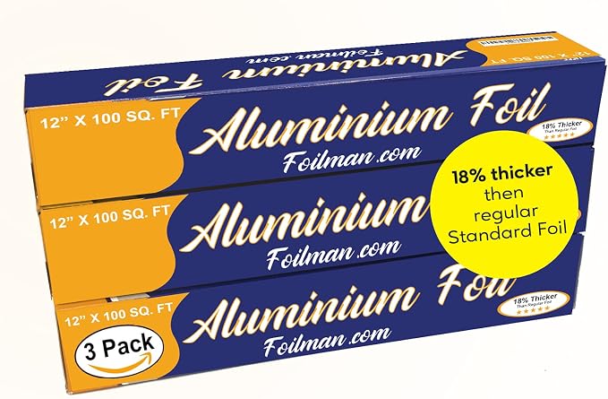 Foilman - Household Aluminum Foil - Roll - 3 Pack by Foilman