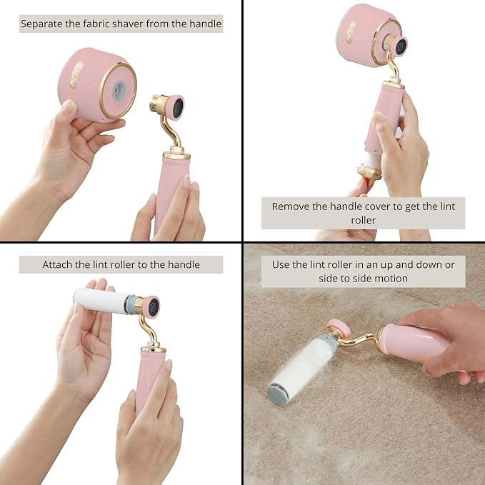 SALAV Retro Edition Rechargeable Fabric Shaver & Lint Roller - Image 6