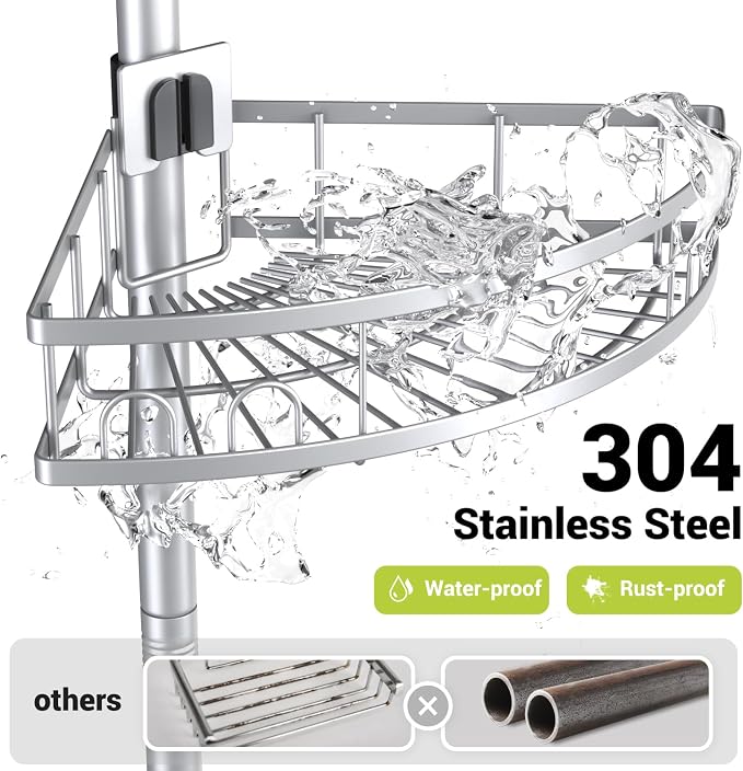 Aitatty Floor Standing Corner Shower Caddy - Image 2