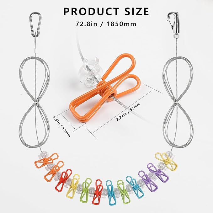 Travel Clothesline Length 9.8Ft - Image 6