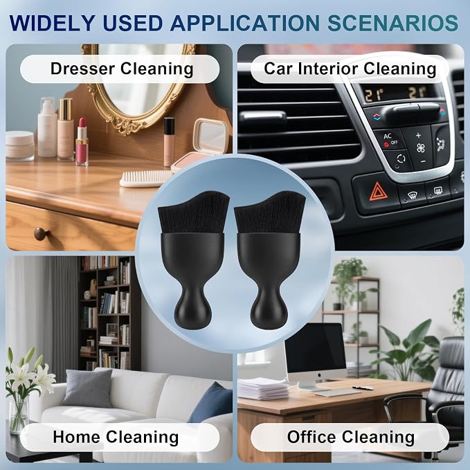 Amrules 2 Pcs Car Interior Detailing Brush Cleaning Tools, Gentle on Surfaces - Image 7