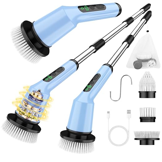 Electric Spin Scrubber for Bathroom, Shower Scrubber by CTMAST